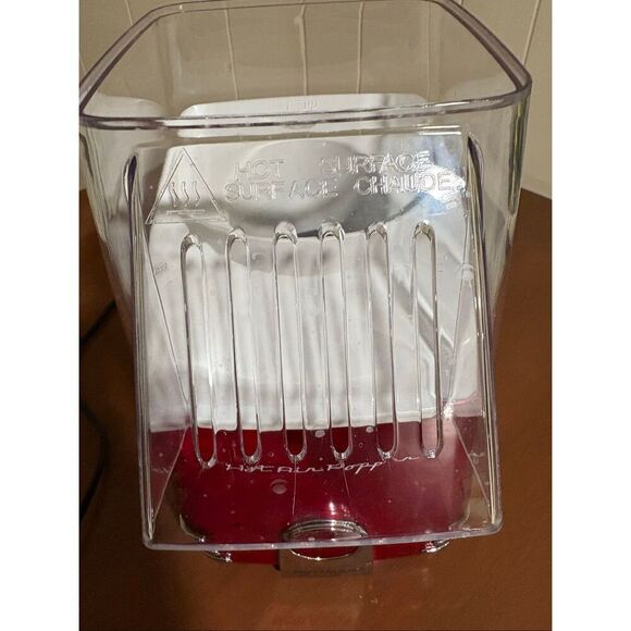 Nostalgia Hot Air Popper, Popcorn Popper, Red - Picture 4 of 9